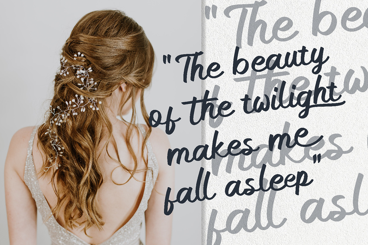 Ollieva Handwritten Script Font, a Script Font by BumbleGraph Studio (Photo 6 of 10)