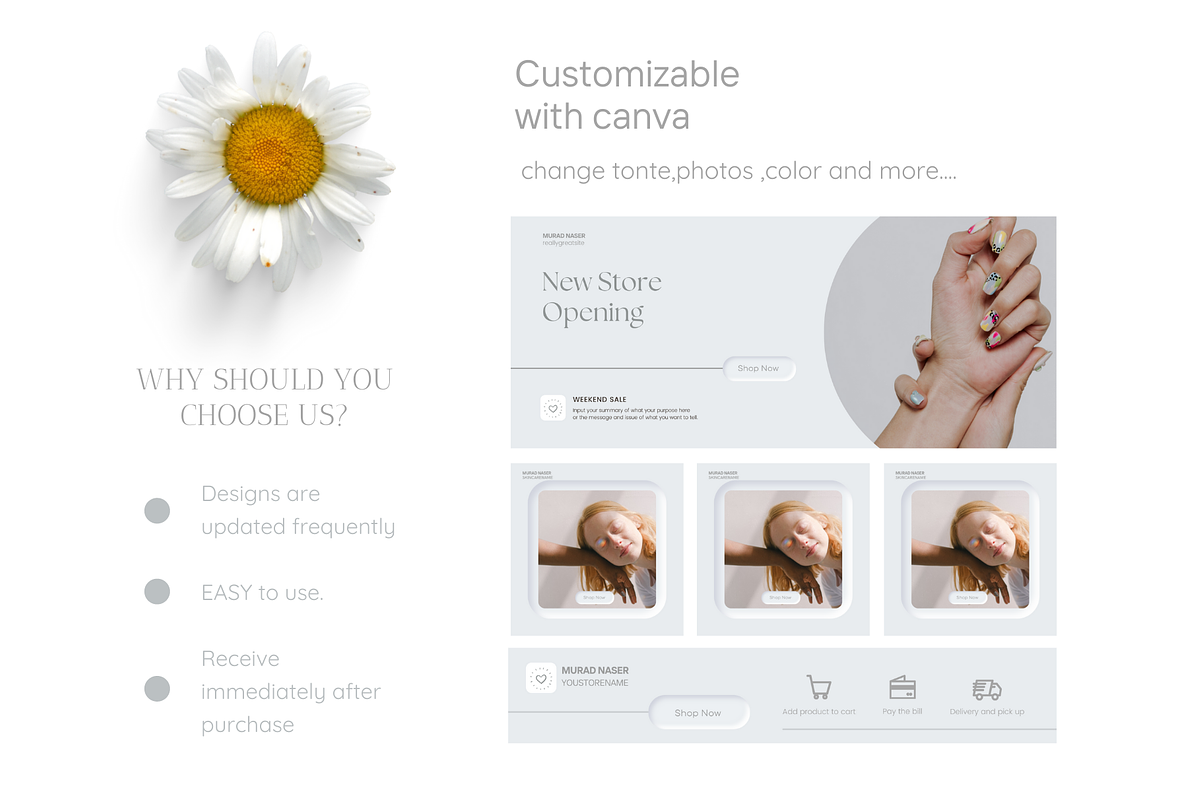 DIY Website Shopify Banner Templates, an UI Kit Template by Meoww_Design (Photo 5 of 6)