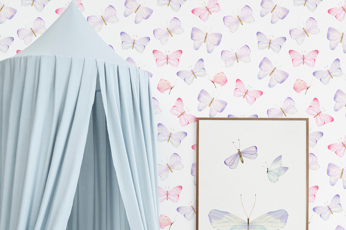 Watercolor Butterfly collection, an Object Illustration by ArtMaslyana (Photo 5 of 9)
