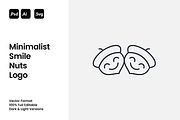 Minimalist Smile Nuts Logo, a Branding & Logo Template by Luxury Logos (Thumbnail 1 of 4)