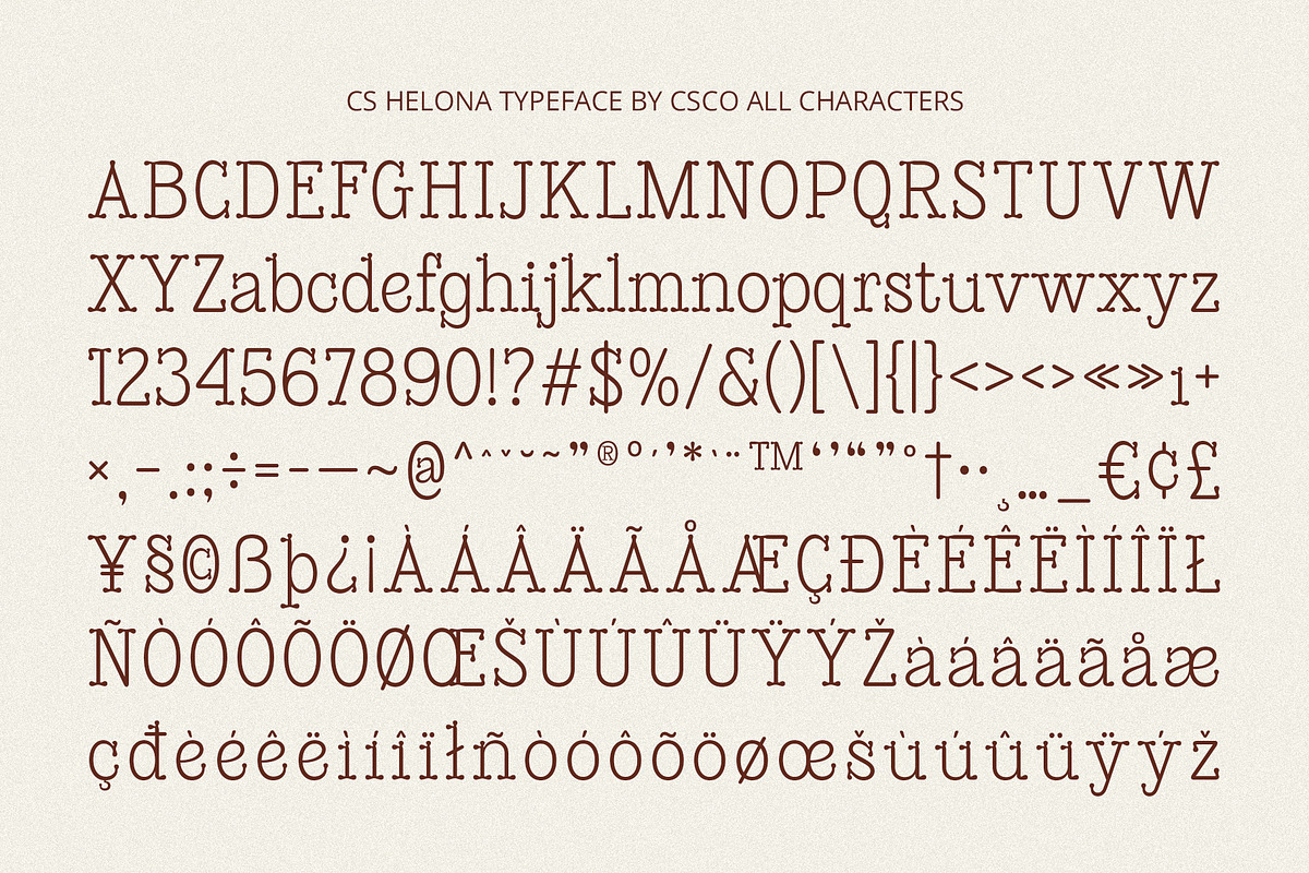 CS Helona – Decorative Font, a Serif Font by Craft Supply Co. (Photo 8 of 8)