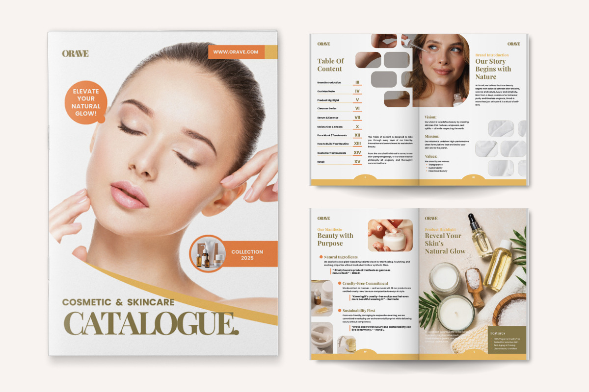Skincare Brand Catalog Brochure, a Brochure Template by twinstd (Photo 4 of 6)