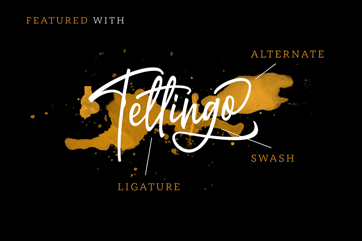 Tettingo Writing Font preview 3
