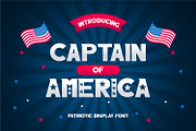 Captain of America, a Font by Helotype (Thumbnail 1 of 6)