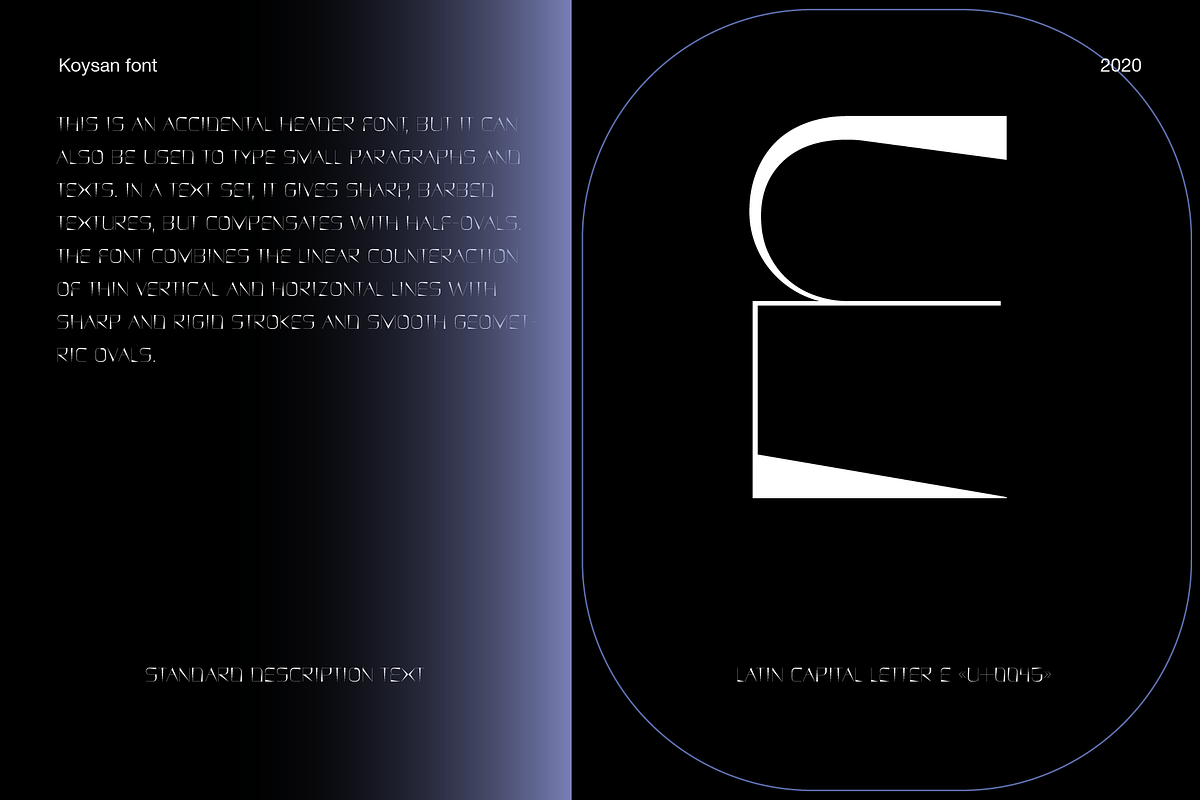KOYSAN — Display font, a Sans Serif Font by Viktor Pesotsky | Fonts (Photo 13 of 16)