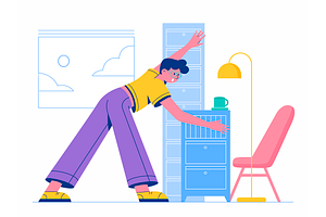 Deene Flat Website Illustrations