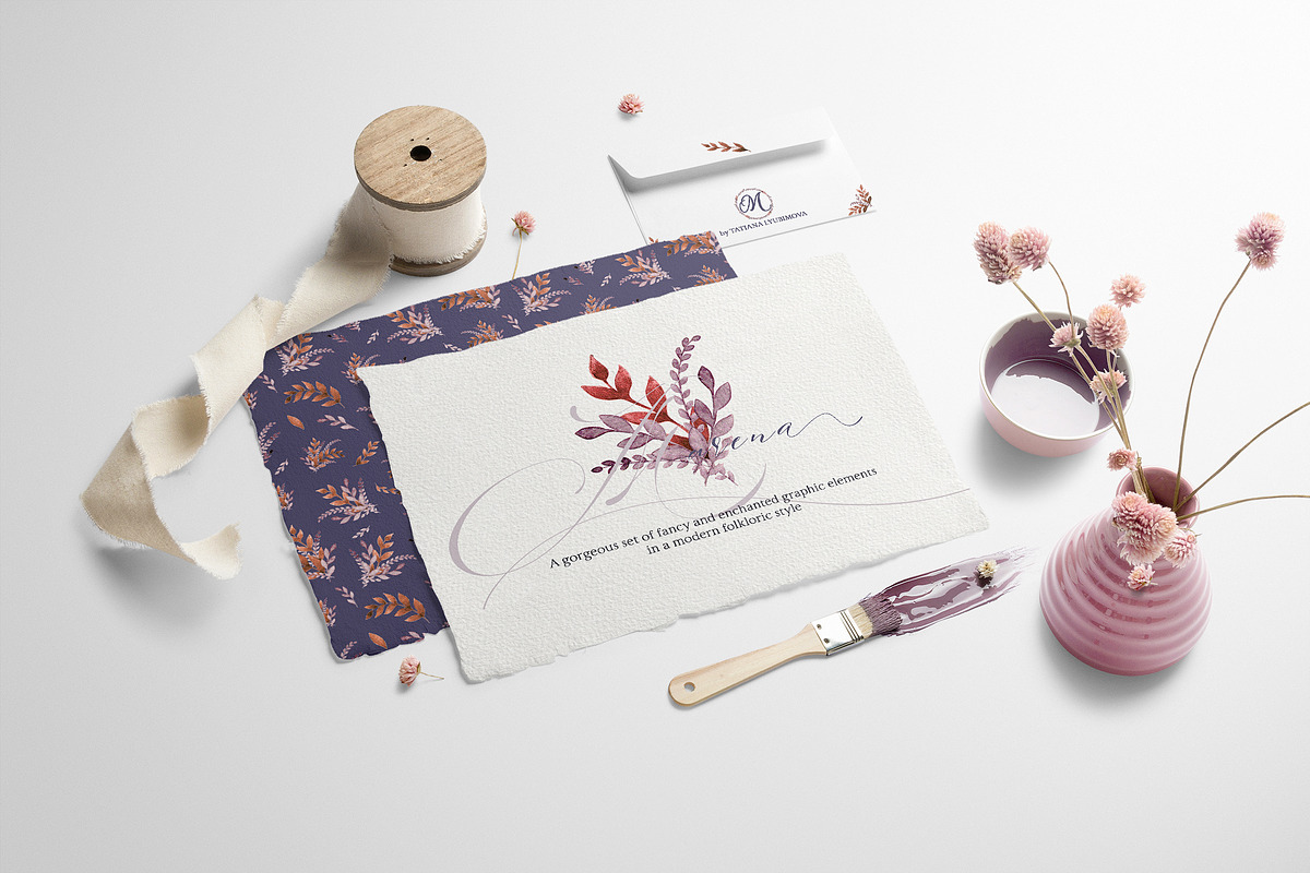 Folkloric Floral Set, an Illustration by TL Design (Photo 9 of 9)