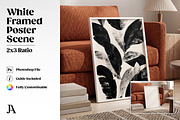 White Framed Canvas 2x3 PSD Mockup, a Household Mockup by Julian Adams (Thumbnail 1 of 3)