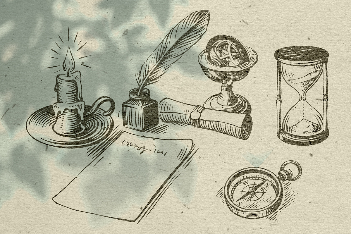 Nautical. Mockups, vector, textures., a Texture Illustration by bioraven (Photo 22 of 26)
