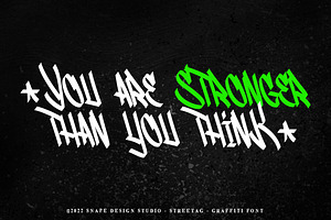 Streetag - Graffiti Font