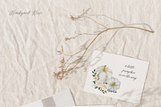 White & Gold Watercolor Pumpkins, a Texture Illustration by Backyard Rose (Thumbnail 2 of 11)