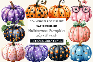 Halloween Pumpkin clipart, a Work Illustration by cherrydesign