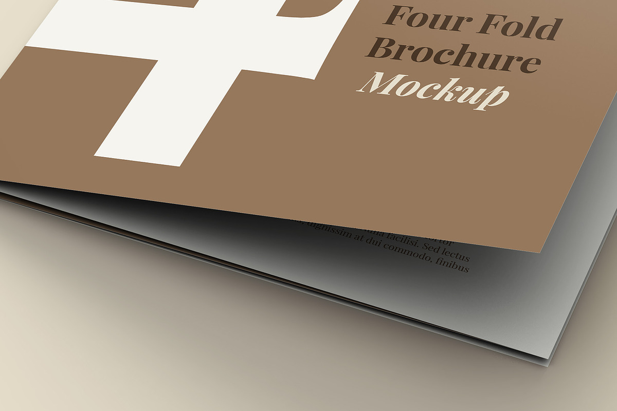 4 Fold Square Brochure Mockup, an Advertising Mockup by Illusiongraphic (Photo 19 of 19)
