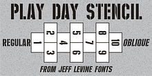 Play Day Stencil JNL