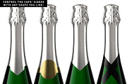 Champagne Bottle Mockup V2, an Advertising Mockup by HexenDesigns (Thumbnail 10 of 12)