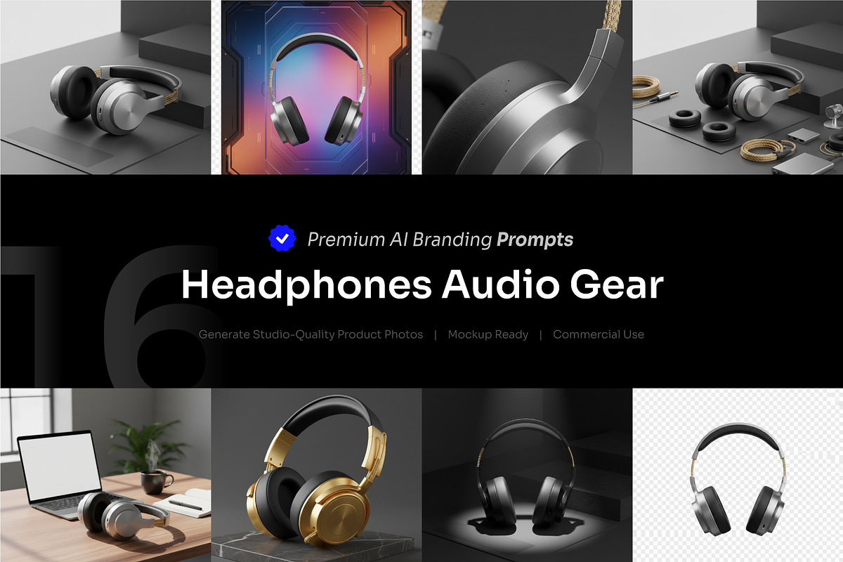 Headphones & Audio Gear AI Prompt, a Technology Photo by cidcud_graphic (Photo 1 of 2)