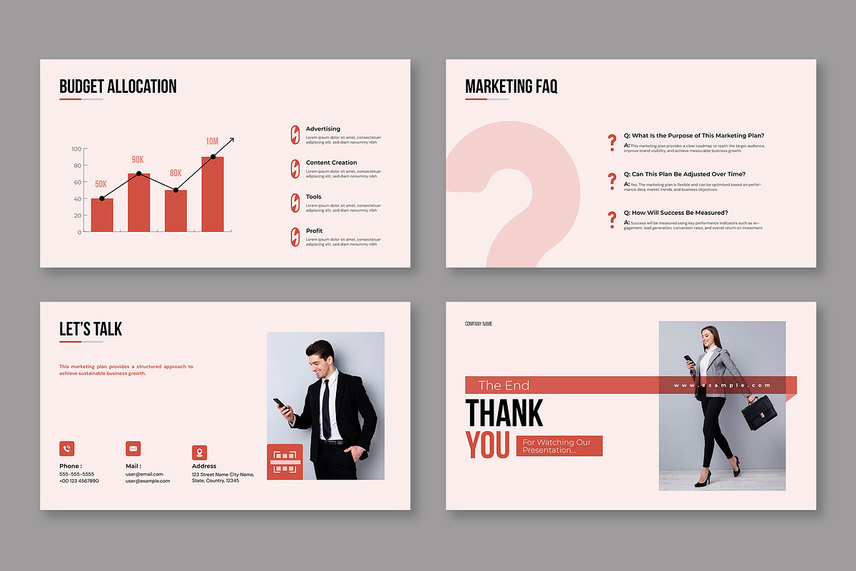 Minimal Business Marketing Plan, a Presentation Template by Mighty-Slide (Photo 5 of 5)