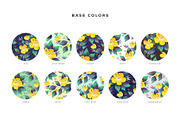 Yellow Garden Floral Pattern, a Pattern Graphic by Velliniki (Thumbnail 3 of 12)