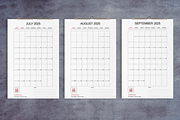 2025 Wall Calendar Minimal Grid, a Stationery Template by Boris Cupac (Thumbnail 4 of 5)