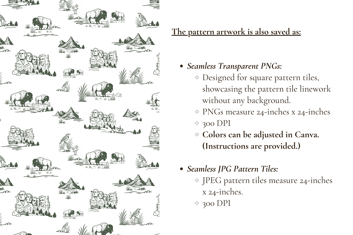 South Dakota Toile de Jouy Pattern, a Pattern Graphic by Hughes Studio (Photo 6 of 8)