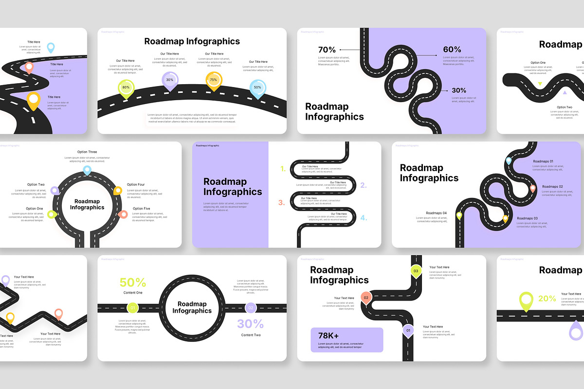 Roadmap Infographic Google Slides, a Presentation Template by Premast (Photo 3 of 4)