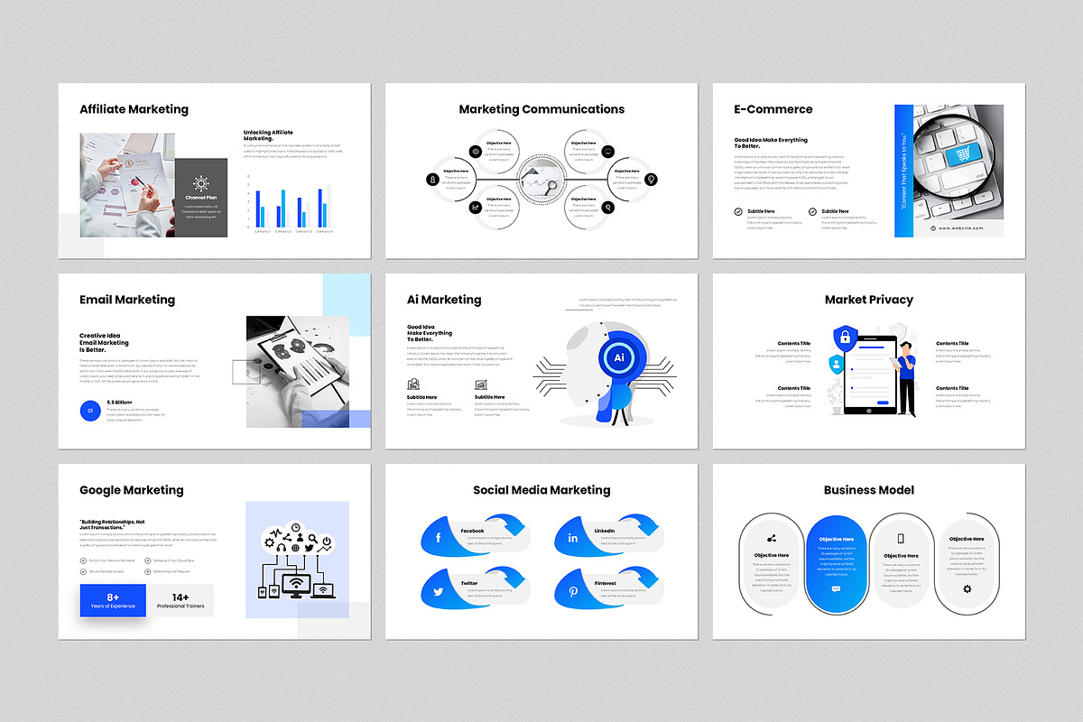 Digital Marketing Presentation, a Presentation Template by GenerousArt (Photo 3 of 8)