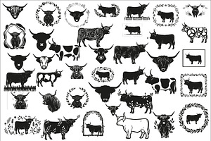 Rustic Highland cow wall art design, an Illustration by Amazin_art