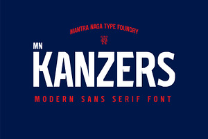 MN Kanzers - Modern Sans Serif Font