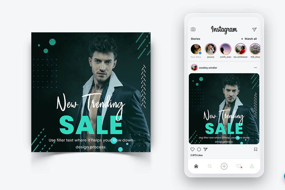 Fashion Sale Social Media Post, a Social Media Template by 3djagan