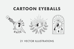 Cartoon Eyeball Set