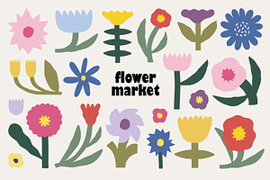 FLOWER MARKET Graphics Collection