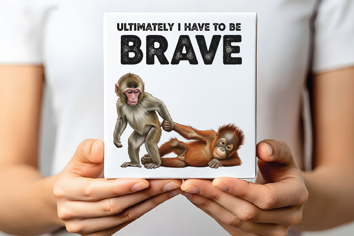 Baby Monkey Punch PNG, an Illustration by CraftArtStudio (Photo 2 of 4)