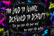 Punksters Trauma - Break the Rules, a Handwritten Font by HypeWorksCo (Thumbnail 8 of 14)