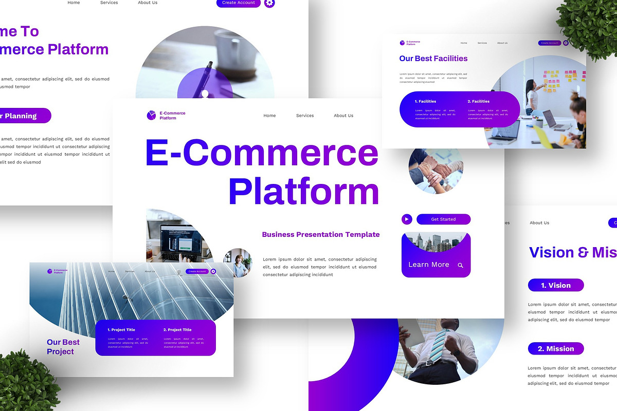 E-Commerce Platform - Business GSL, a Presentation Template by Deepslide Studio (Photo 4 of 4)