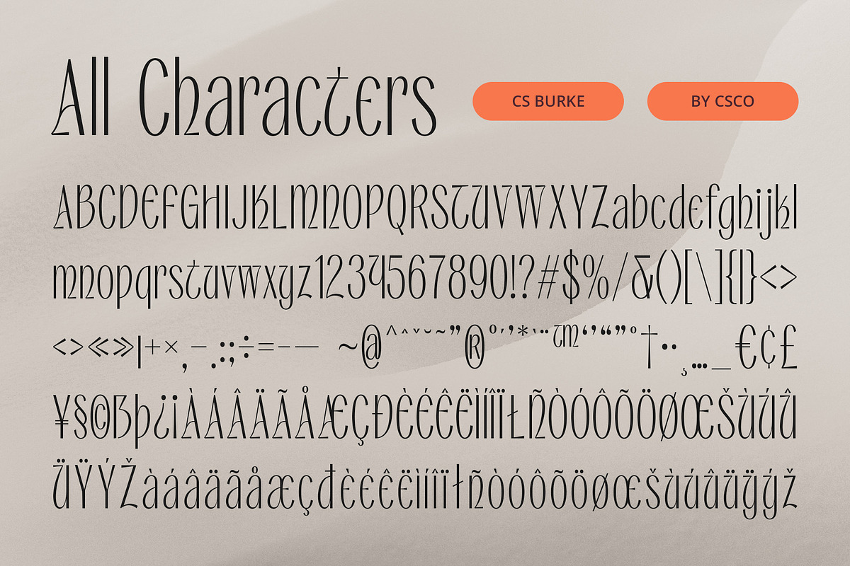 CS Burke – Classic Font, a Sans Serif Font by Craft Supply Co. (Photo 8 of 8)