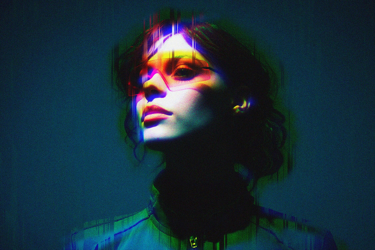 Cyber Glitch Photo Template, a Layer Style Add-On by Design Squad (Photo 3 of 7)