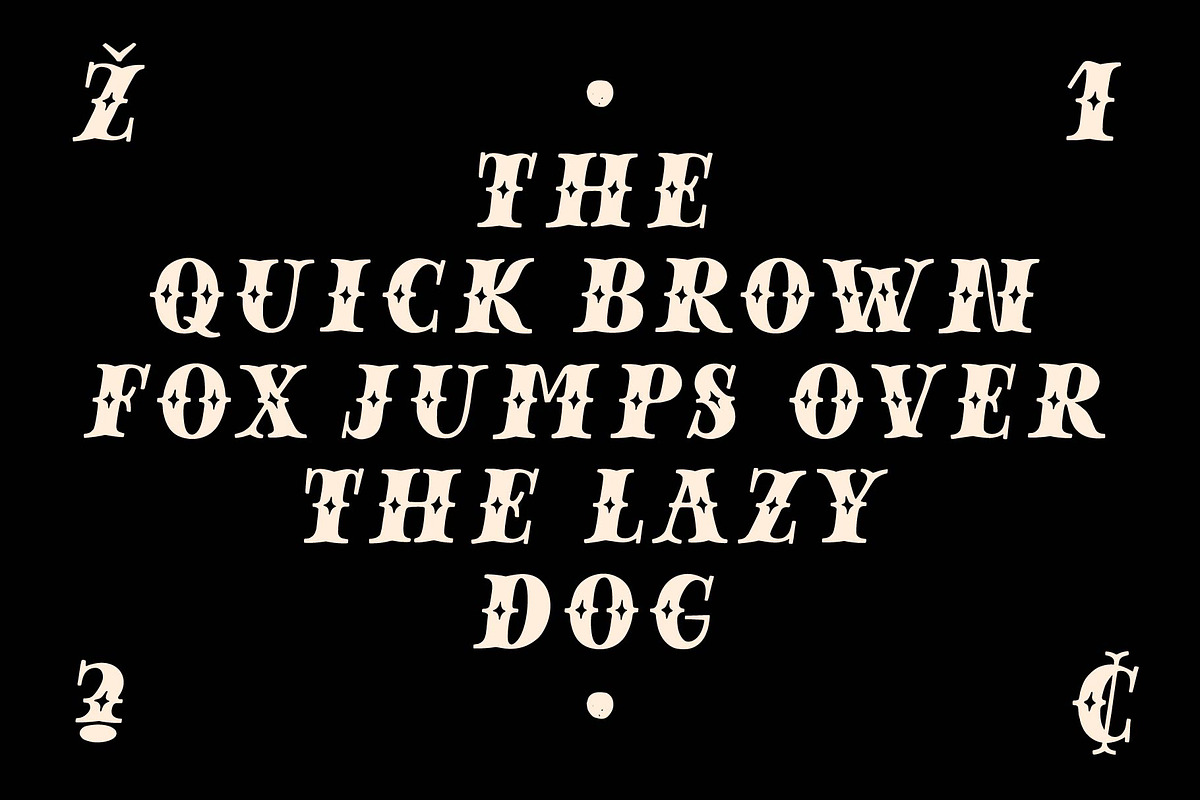 Magic Dust - vintage display font, a Blackletter Font by doffdog (Photo 3 of 8)