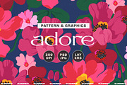 Vivid Abstract Modern Floral Pattern, a Pattern Graphic by likorbut (Thumbnail 1 of 13)