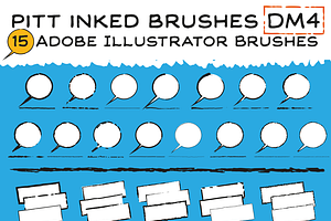 Pitt Inked Brushes DM4