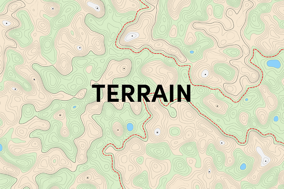 Vector Topographic Maps - Pack 1, a Texture Graphic by BenDesigner (Photo 2 of 5)