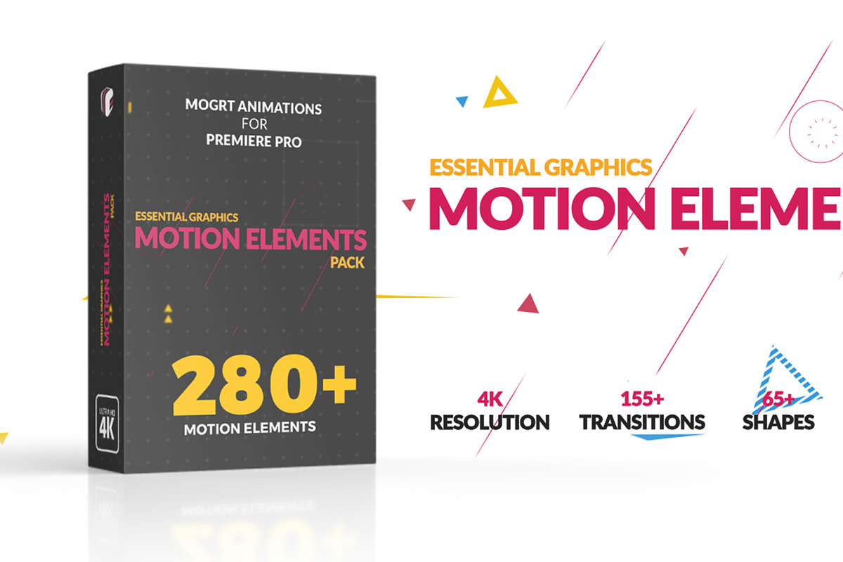 Motion Elements Pack MOGRT - 280+, a Templates & Theme by Poly Artboard (Photo 1 of 8)