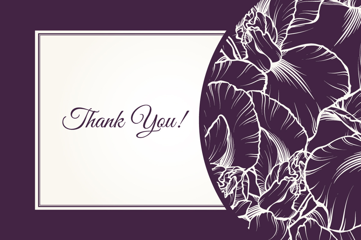 Vector set of linear flowers graphic, a Decorative Illustration by Color and Decor (Photo 5 of 5)