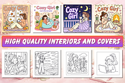 Cute & Comfy Cozy Girl Coloring Book, a Decorative Illustration by Neon Studio (Thumbnail 2 of 3)