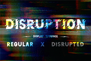 Disruption Sans Display Font