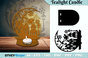 Crescent Santa Seligh Tealigh Candle, a Decorative Illustration by OTVEY DESIGN (Thumbnail 5 of 13)