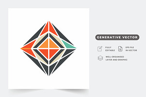 A simple, geometric logo design feat, a Graphic by Iftikhar Alam