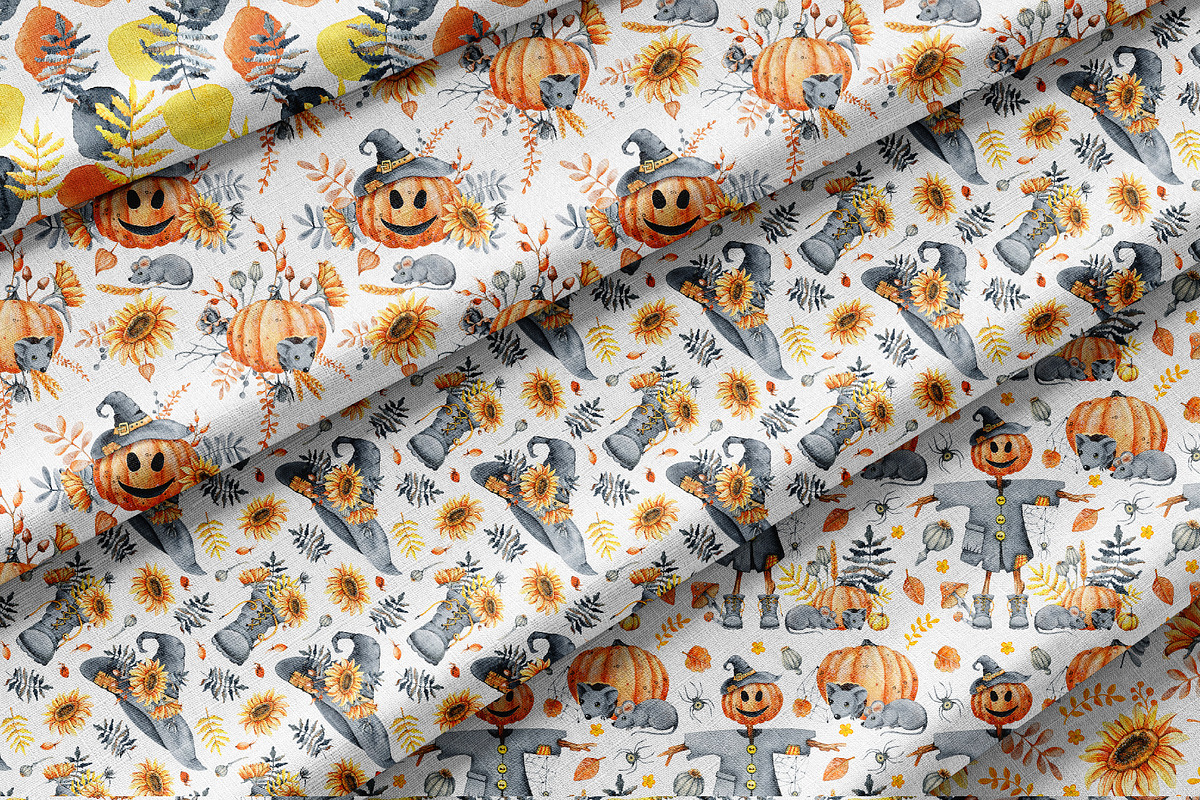 Happy Halloween watercolor clipart, an Illustration by Artmanata (Photo 13 of 22)