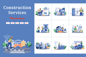 M735_Construction Services_Part 02, a Work Illustration by hoangpts