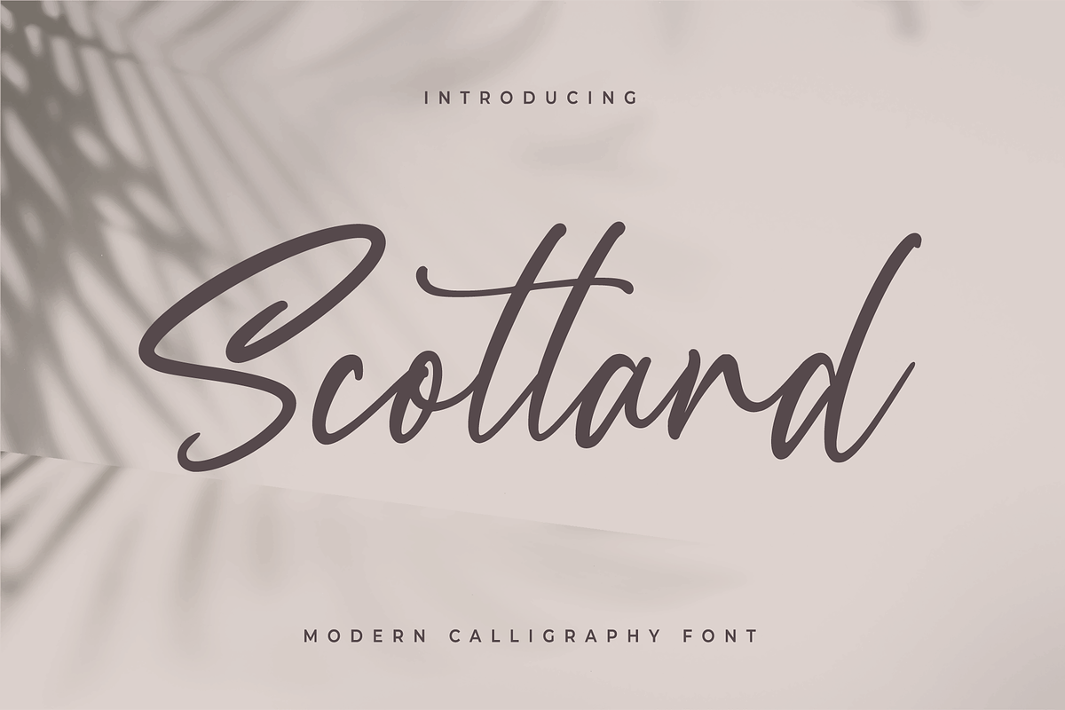 Scotland - Modern Calligraphy font