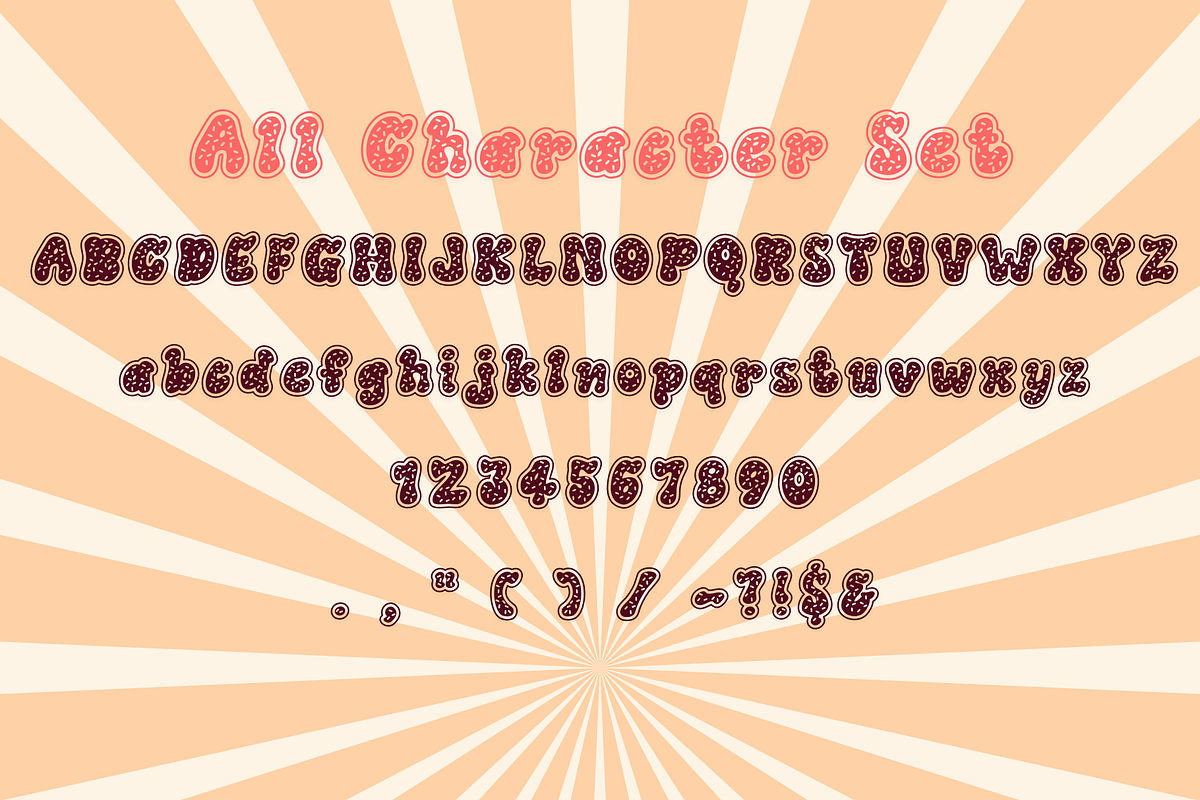 Donut is a Christmas decorative font, a Handwritten Font by Brown Cupple (Photo 6 of 7)